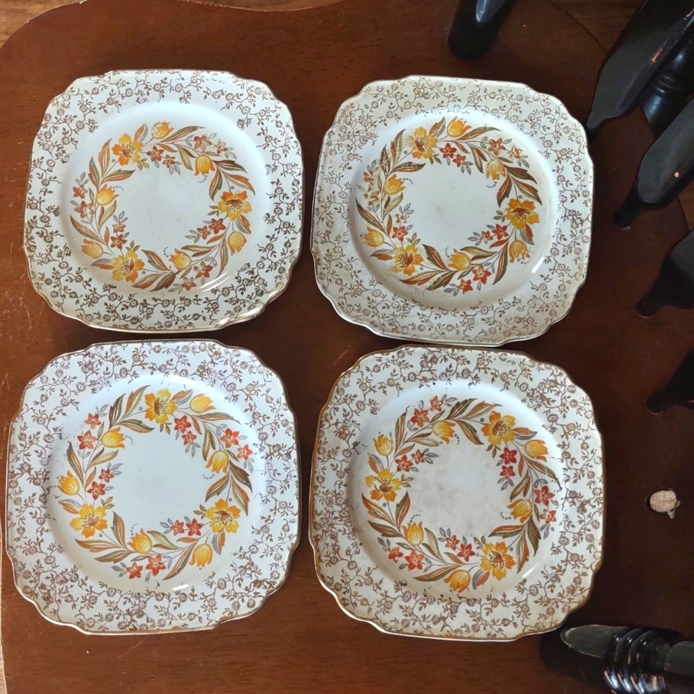 Vintage Paden City Pottery 22K Gold Dishes